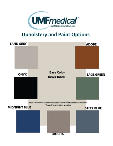 UMF Medical Upholstery and Paint options