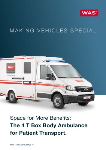 The 4 T Box Body Ambulance for Patient Transport