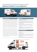 The new WAS 500 4x4 Transport Ambulance Type B-2