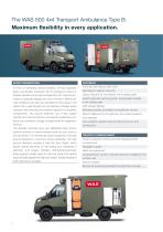 The New WAS 500 4x4 Transport Ambulance Type B-2
