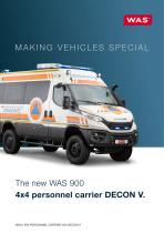 The new WAS 900 4x4 personnel carrier DECON V-1
