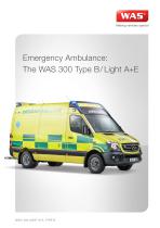 WAS 300 Emergency Ambulance Mercedes-Benz Sprinter Panel Van ALS Type B / Light A+E 5 T