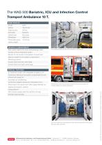 The WAS 500 Bariatric, Infection and Intensive Care Transport Vehicle 10 T-4