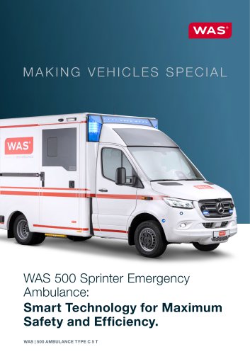 WAS 500 Sprinter Emergency   Ambulance