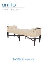 Antillo Bench - No Back - 1