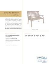 Arezzo Bench – No Seat Cushion - 2