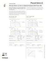 Datasheet Phonak Bolero Q-M312 - 1