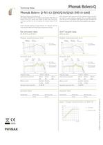 Datasheet Phonak Bolero Q-M312 - 2