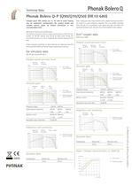 Datasheet Phonak Bolero Q-P - 1