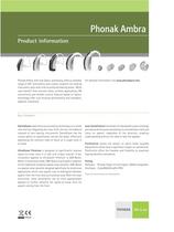 Product Information Phonak Ambra - 1