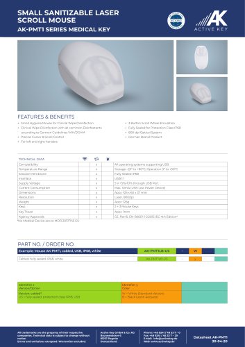 AK-PMT1LB MedicalMouse