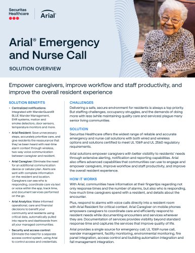 Arial® Emergency and Nurse Call
