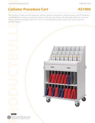 Cath Cart with Work Surface