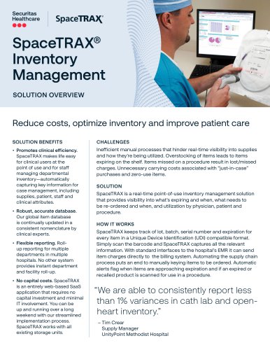 SpaceTRAX&reg; Inventory Management