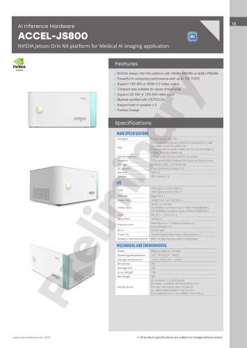 ACCEK-JS800 Datasheet