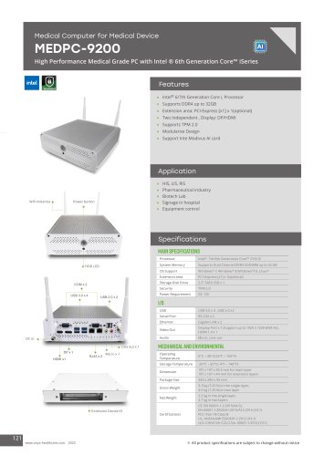 MEDPC-9200 Datasheet