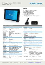 8" Rugged Tablet | TRT-4380-08-1