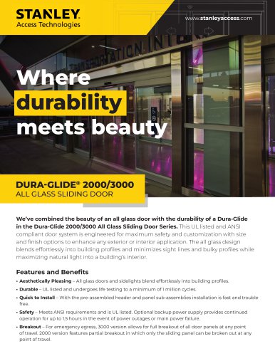 DURA-GLIDE® 2000/3000 
