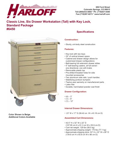 Wall Mount In-Room Medication Storage Cabinet, WV2761-CM - Harloff