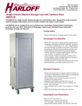 MS8128 – SINGLE COLUMN MEDICAL STORAGE CART - 1