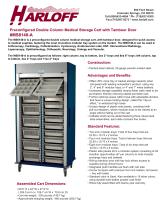 MS8140-A – DOUBLE COLUMN MEDICAL STORAGE CART - 1