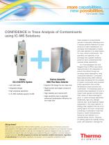 CONFIDENCE in Trace Analysis of Contaminants using IC-MS Solutions - 1