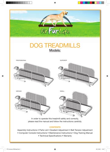 Fit fur 2024 life treadmill manual