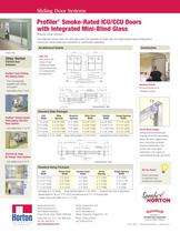 Smoke-Rated Swing and Slide ICU Door Systems with Mini-Blind Glass-2