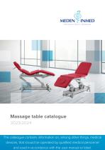 Massage table catalogue