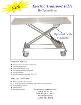 Electric Transport Table - Technidyne - PDF Catalogs | Technical ...