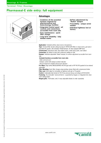 Pharmaseal-E side entry: full equipment