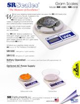 Gram Scales Model SR V300 / SR V310-1