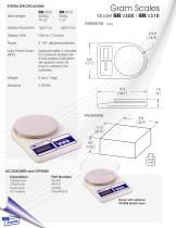 Gram Scales Model SR V300 / SR V310-2
