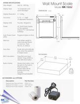 Wall Mount Scale Model SR 7000i-2