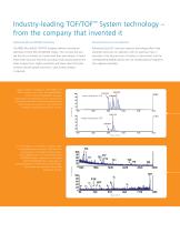 Brochure: 4800 Plus MALDI TOF/TOF Analyzer: Unparalleled Depth of Coverage: Proven Quantitation - 4