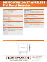 DR 3500CSW 14x17 Wireless Digital Flat Panel System - 2