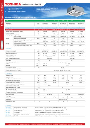 RAV DI 4-way cassetee data sheet