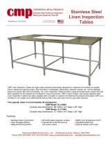 Stainless Steel Linen Inspection Tables - 1