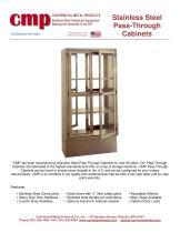 Stainless Steel  Pass - Through Cabinets - 1