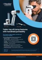 Keeler PSL Classic portable slit lamp