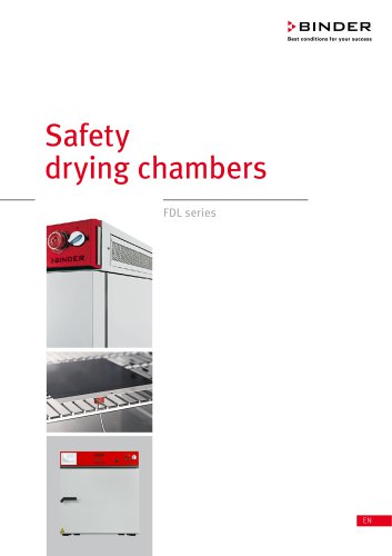 Safety drying chambers  FDL series