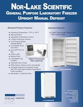 General Purpose Laboratory Freezer Upright Manual Defrost Lf 161 WWW/OM - 1