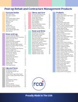 Post-op Rehab and Contracture Management Bracing Product Catalog-2