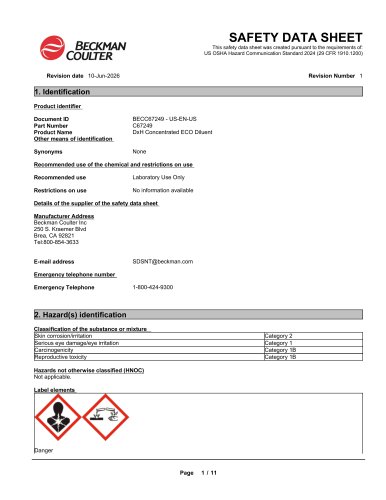 SAFETY DATA SHEET