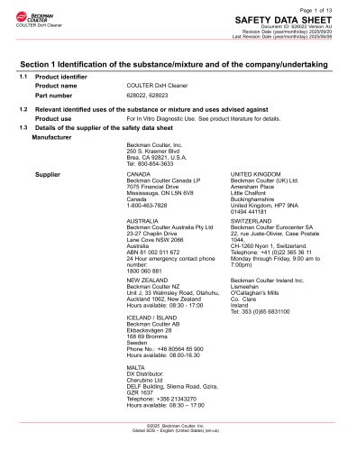 SAFETY DATA SHEET