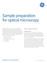 Sample preparation for optical microscopy - 2