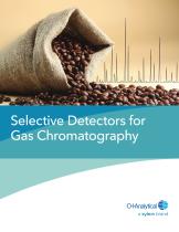 Selective Detectors for Gas Chromatography-1