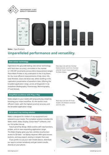 Mako Specifications