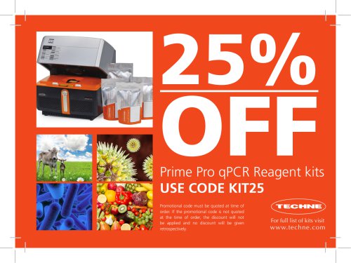 Prime Pro qPCR Reagent kits USE CODE KIT25