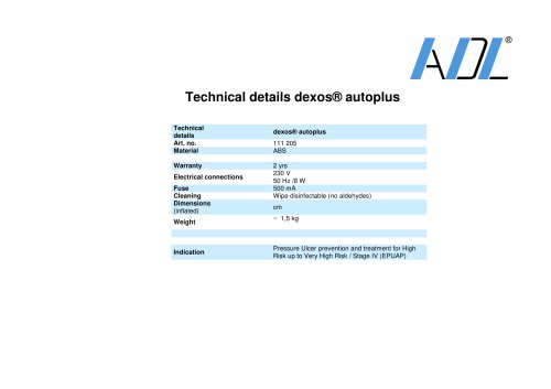 Technical details dexos® autoplus